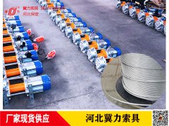 300-600KG電動(dòng)提升機(jī)鋼絲繩是幾